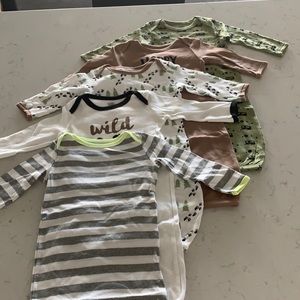 5 baby gowns